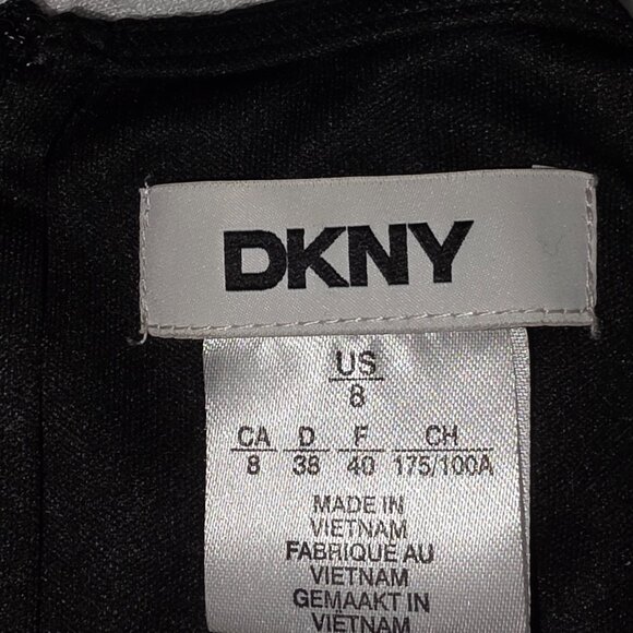 DKNY Animal Print Chiffon Midi Dress – Size 8 - Picture 6 of 6